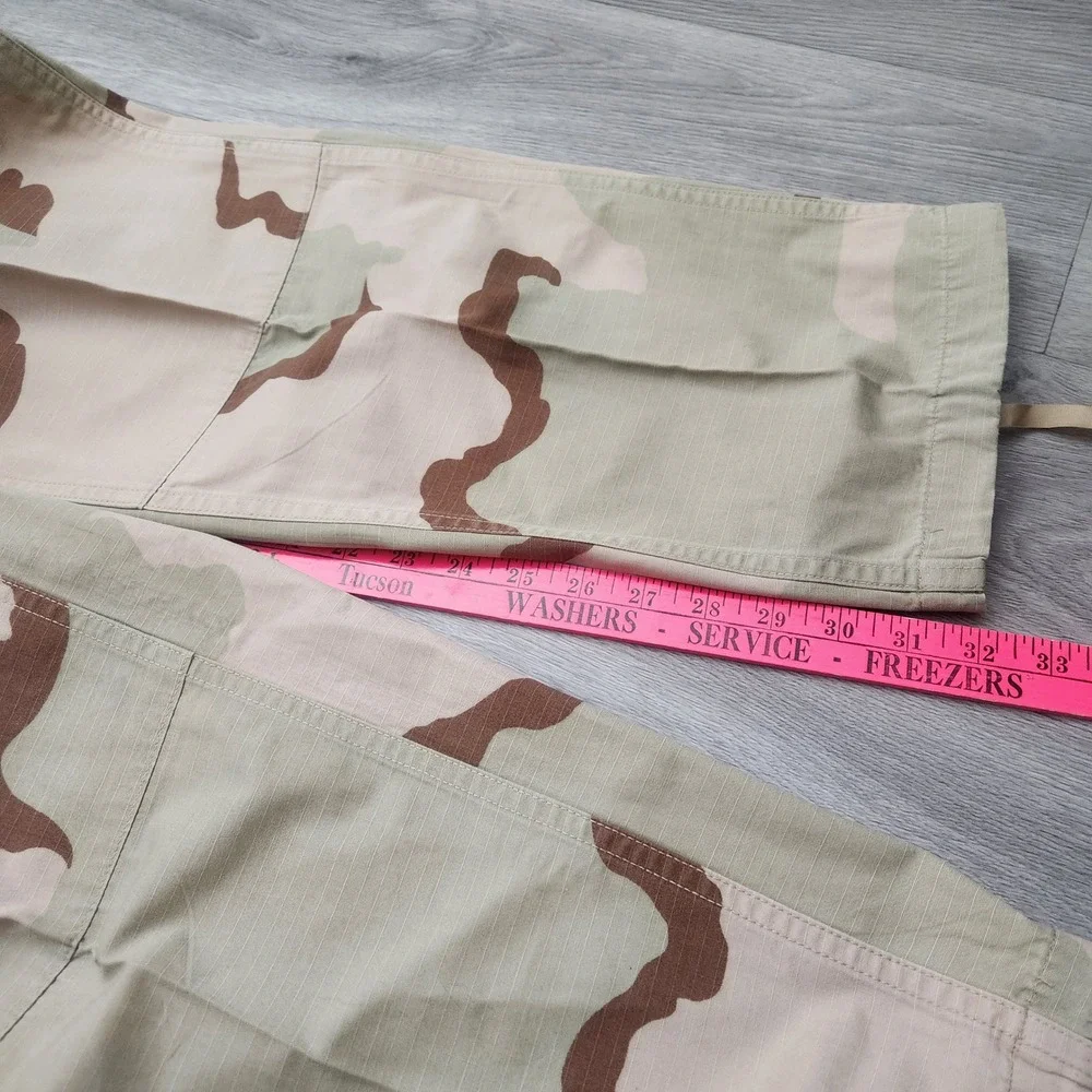 Military Tan Desert Camouflage Combat Trousers Pants Size 34 Cargo  Ripstop